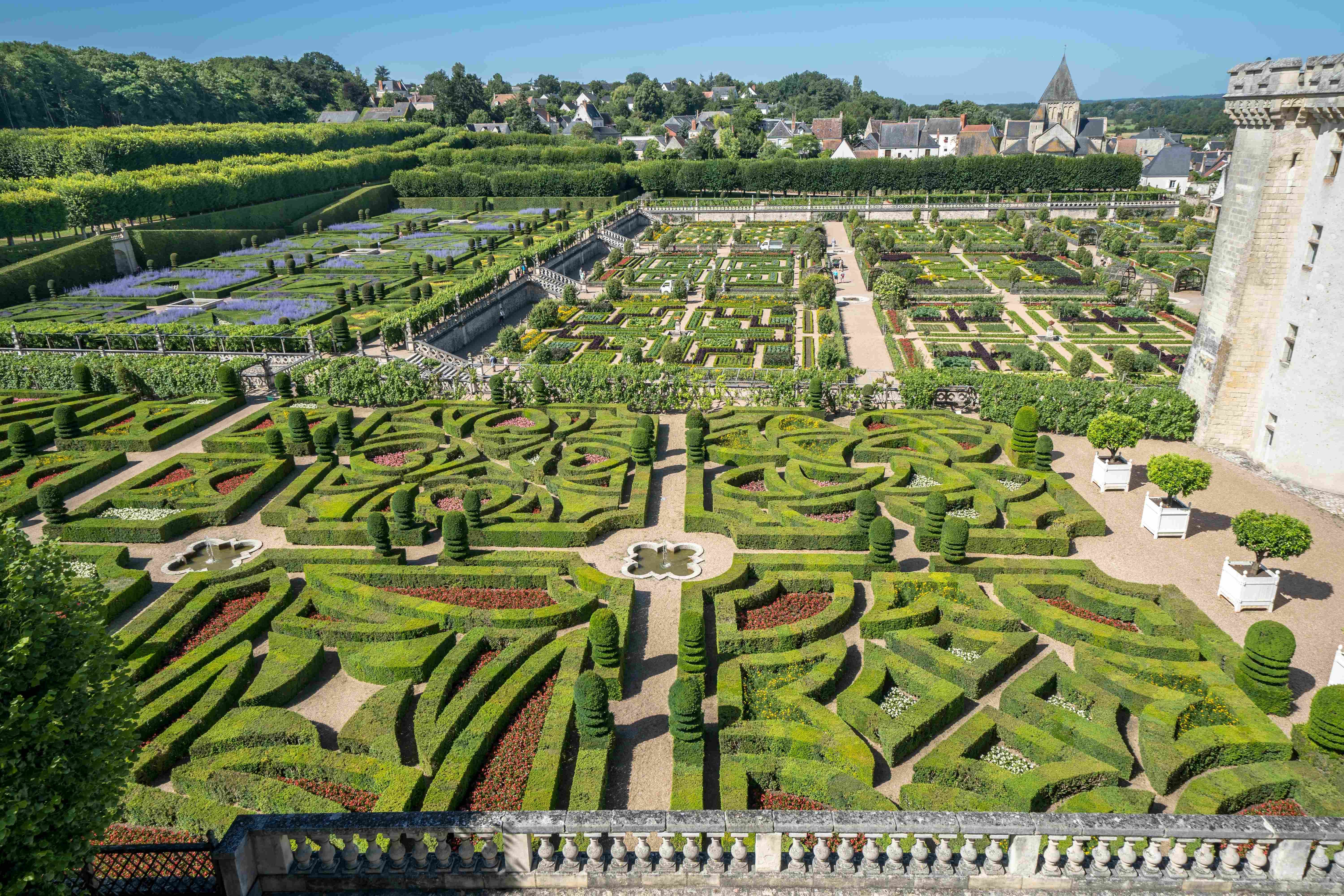 Villandry �versikt tr�dg�rdar